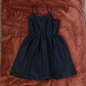 Denim Spaghetti Strap Dress